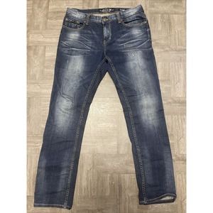 Mens Seven7 Skinny Denim Blue Jeans Size 34x34